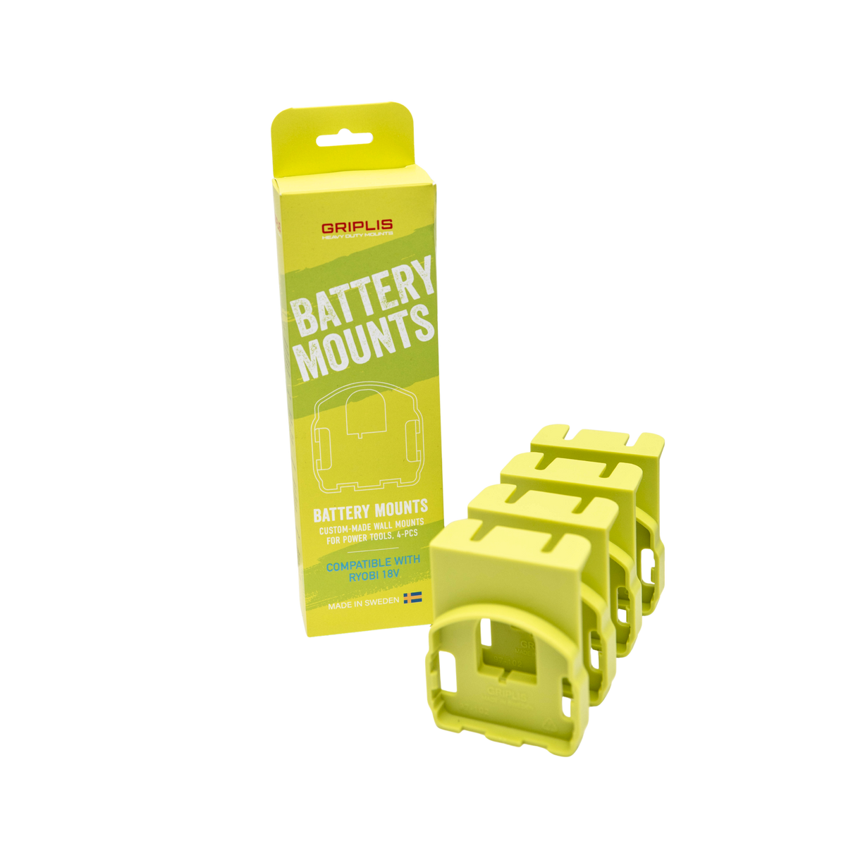 RYOBI 18V BATTERY MOUNTS  4 - PCS