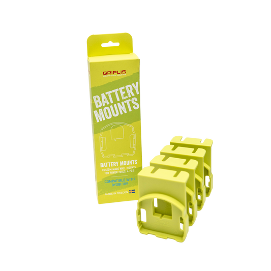 RYOBI 18V BATTERY MOUNTS  4 - PACK