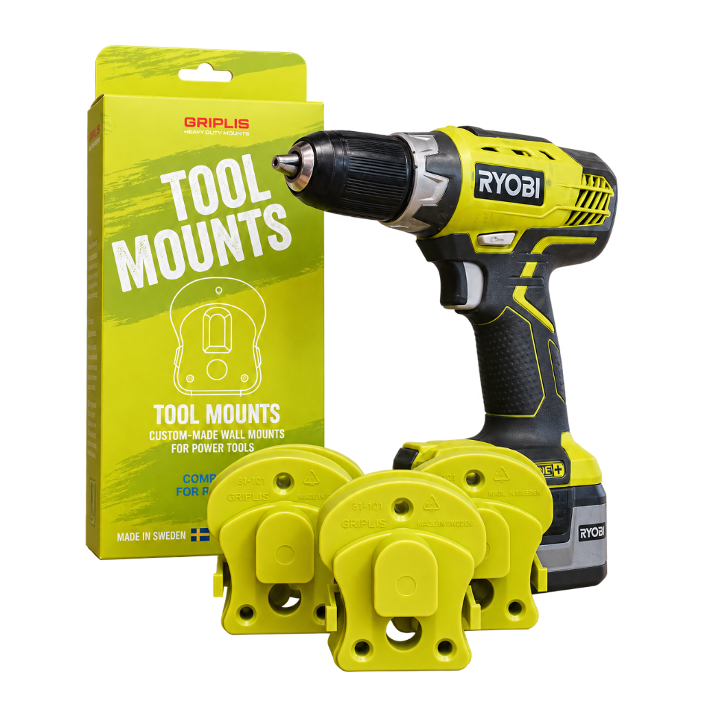 Ryobi 18V Tool Mounts – 4 pcs