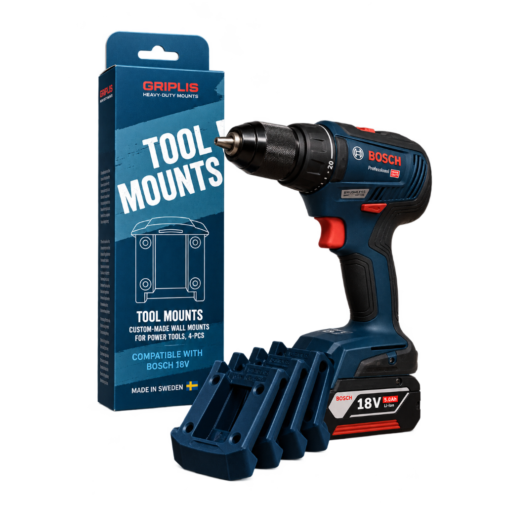 Bosch Professional 18V Tool Mounts – 4 pcs