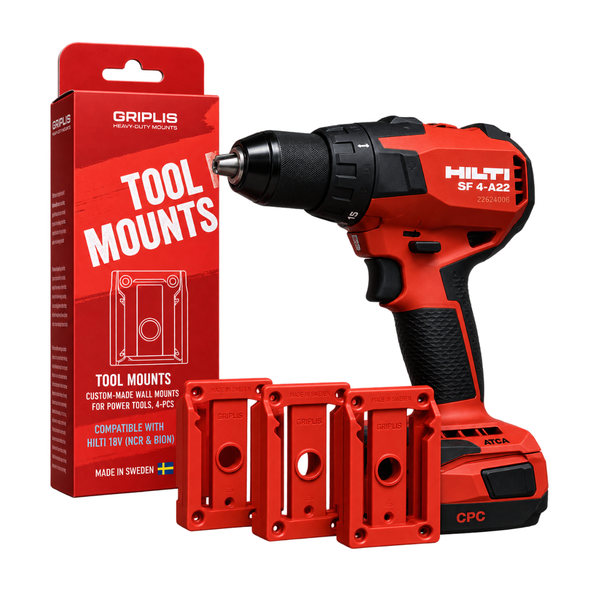 Hilti B22 Verktøyfester – 4 stk (Ikke Nuron)